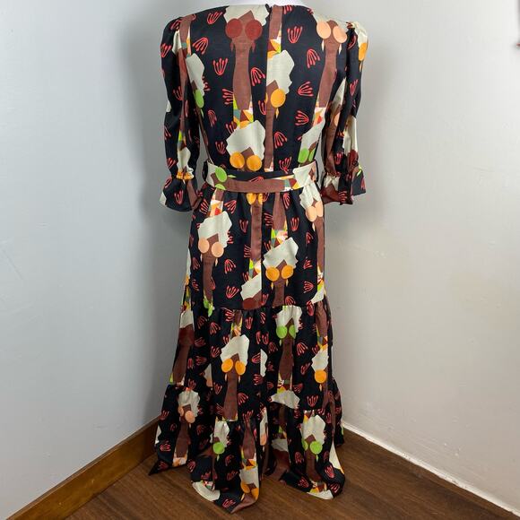 Hutch Let's Go Colorful Boho Square Neck Maxi Dress Size 4 $179 - Picture 8 of 13
